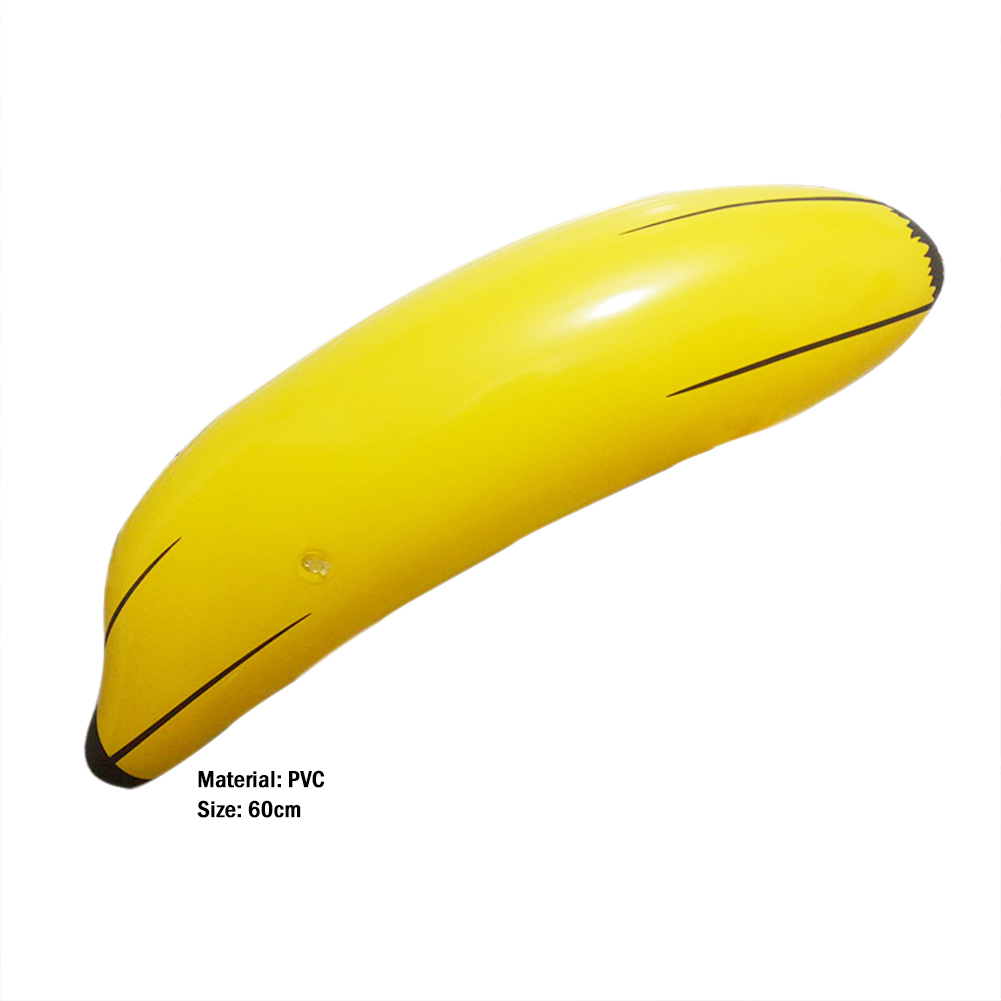 Banana gonfiabile PVC Blow Up Pool Water Beach Toy Kids Cute Shape Fruit Toy Party Decor i bambini gonfiano il giocattolo: Default Title