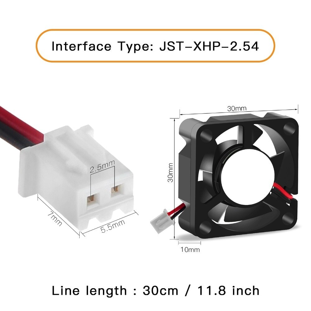 3D Printer Parts 5015/4010/4020 12V&amp;24V Cooling Turbo Fan Brushless 2Pin For Extruder DC Cooler Blower Part Black Plastic Fans