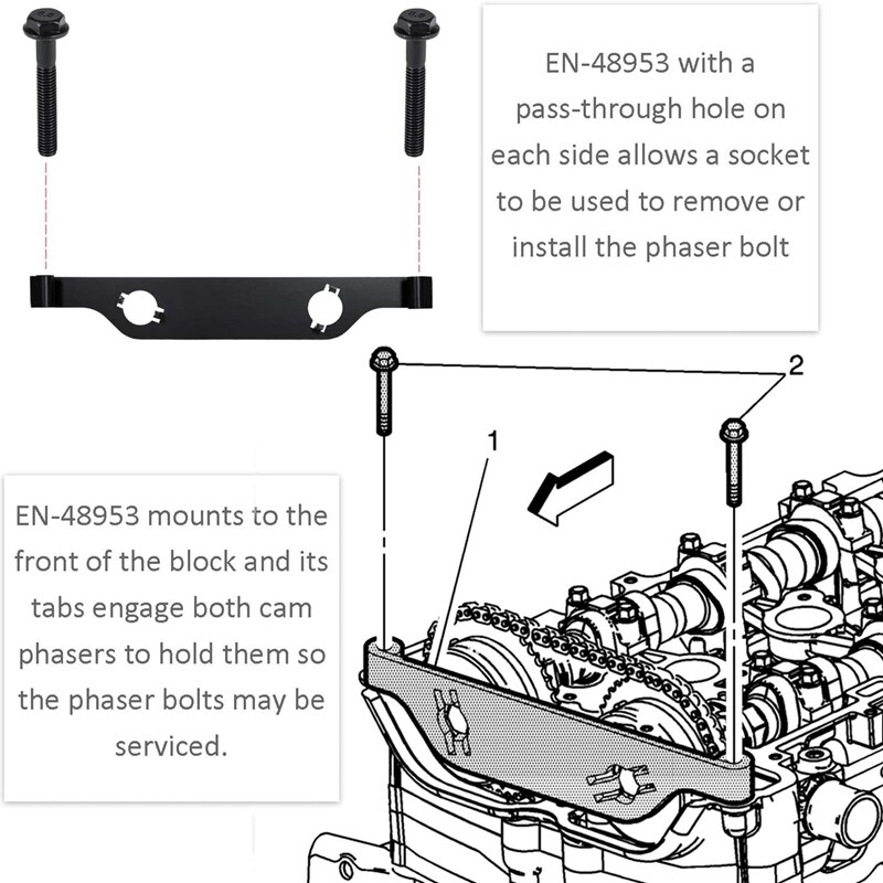 EN48953 Cam Phaser Retainer/Camshaft Actuator Locking Tool Holder 2.0L
