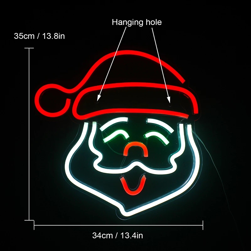 Christmas Decoration Neon Light Party Art Night Christmas Led Lights Luminous Light Usb With Switch Room Decor