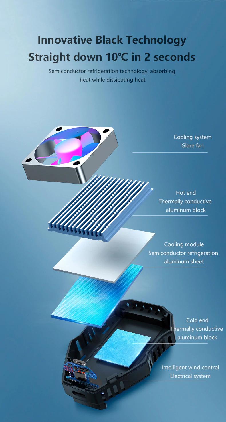 Anomoibuds 100% Original Semiconductor mobile phone radiator Compatibility For Smart Adjustable Fun Cooler For Xiaomi