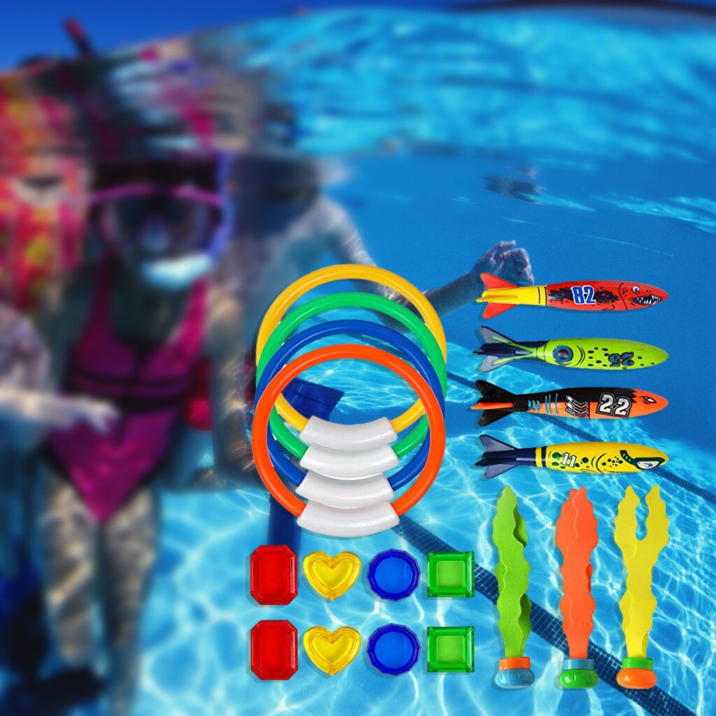 Grappige Duiken Speelgoed 19 Pcs Water Game Onderwater Zwembad Speelgoed Plastic