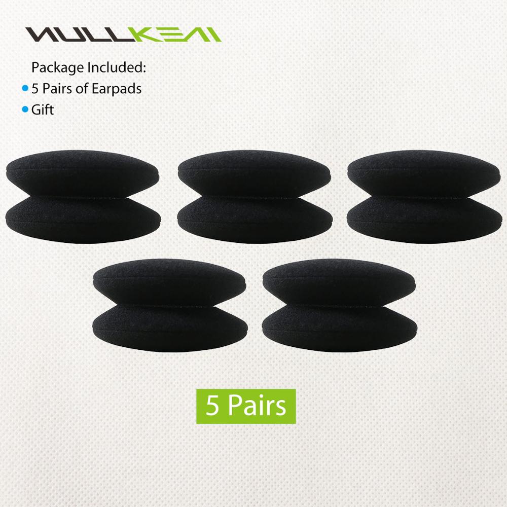 Nullkeai 5 Pairs Replacement Sponge Earpads for Sony DR-BT21G DR BT21G DRBT21G Headset USB Headphones Earmuff Earphone Sleeve: Default Title