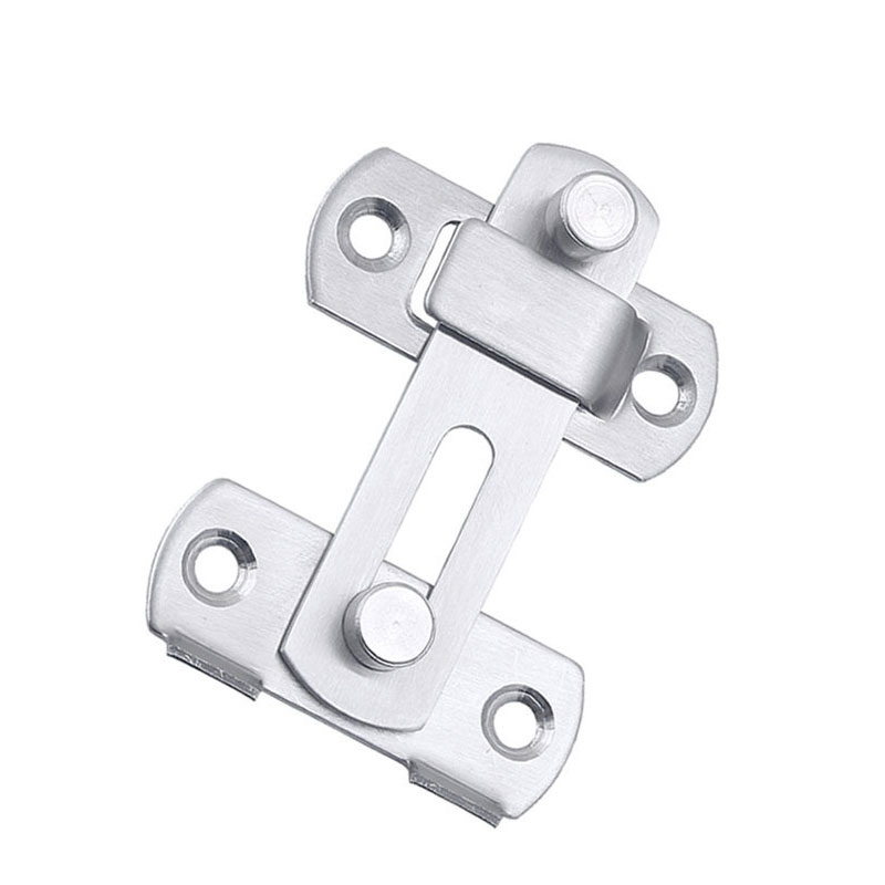 Door Lock Guard Latch Bolt 90°/180° Stainless Steel Toggle Latch Sliding Barn Door Lock Wine Cabinet Closet Right Angle Lock