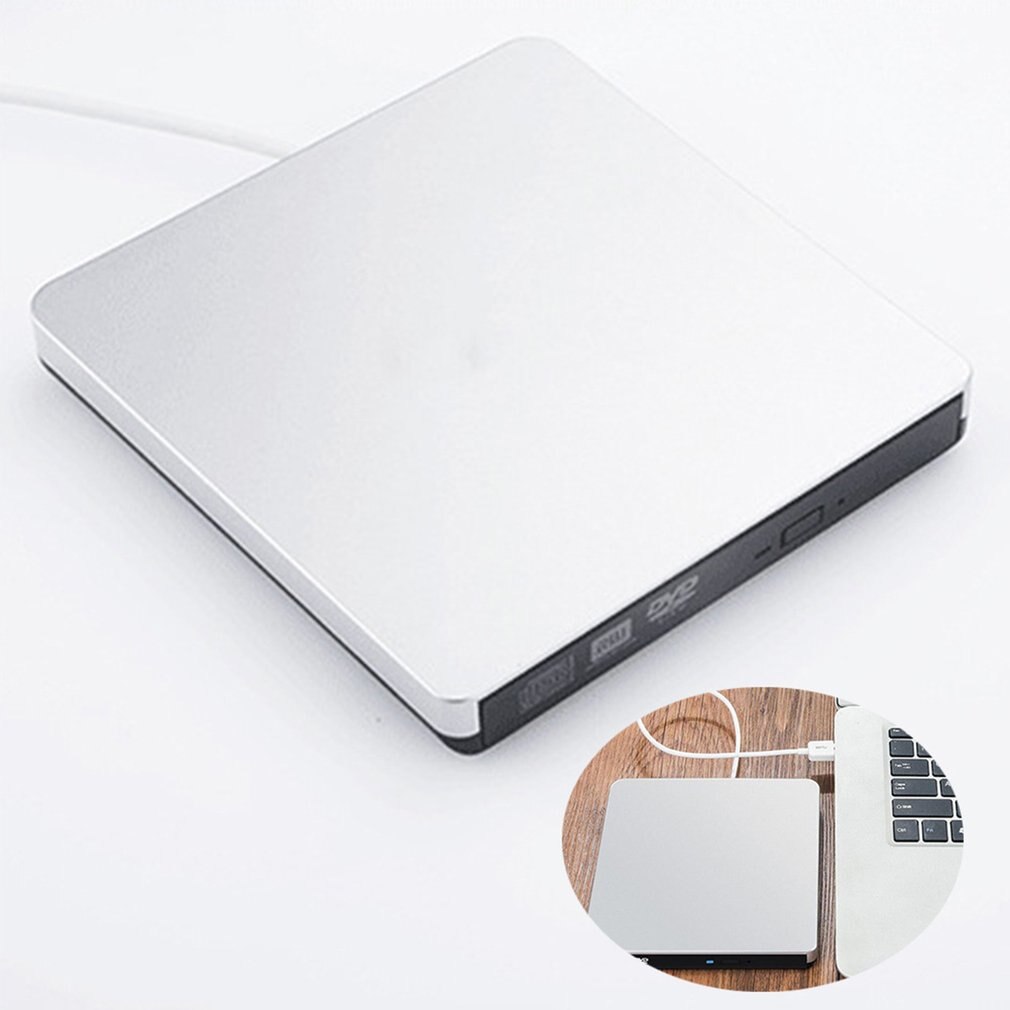 USB 3.0 External DVD Drive Portable CD RW Drive Writer Burner Optical Player Compatible For Windows 10 Laptop Desktop Computer