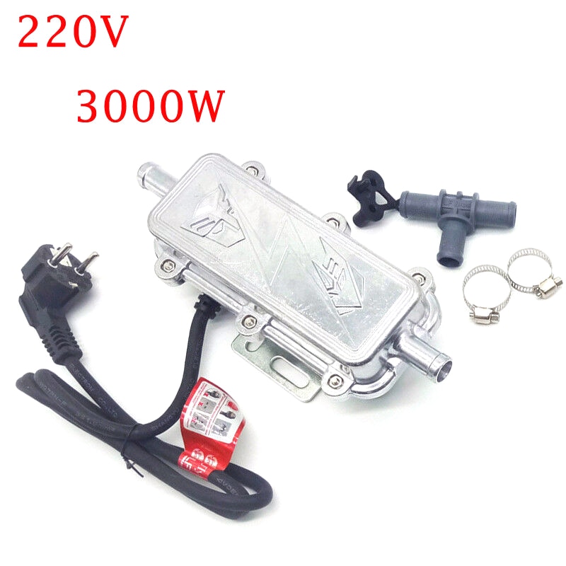 220v-240v 3000w bil motorvärmare förvärmare aluminium motorvärmare vattenbehållare luft parkeringsvärmare för husvagn eu plug