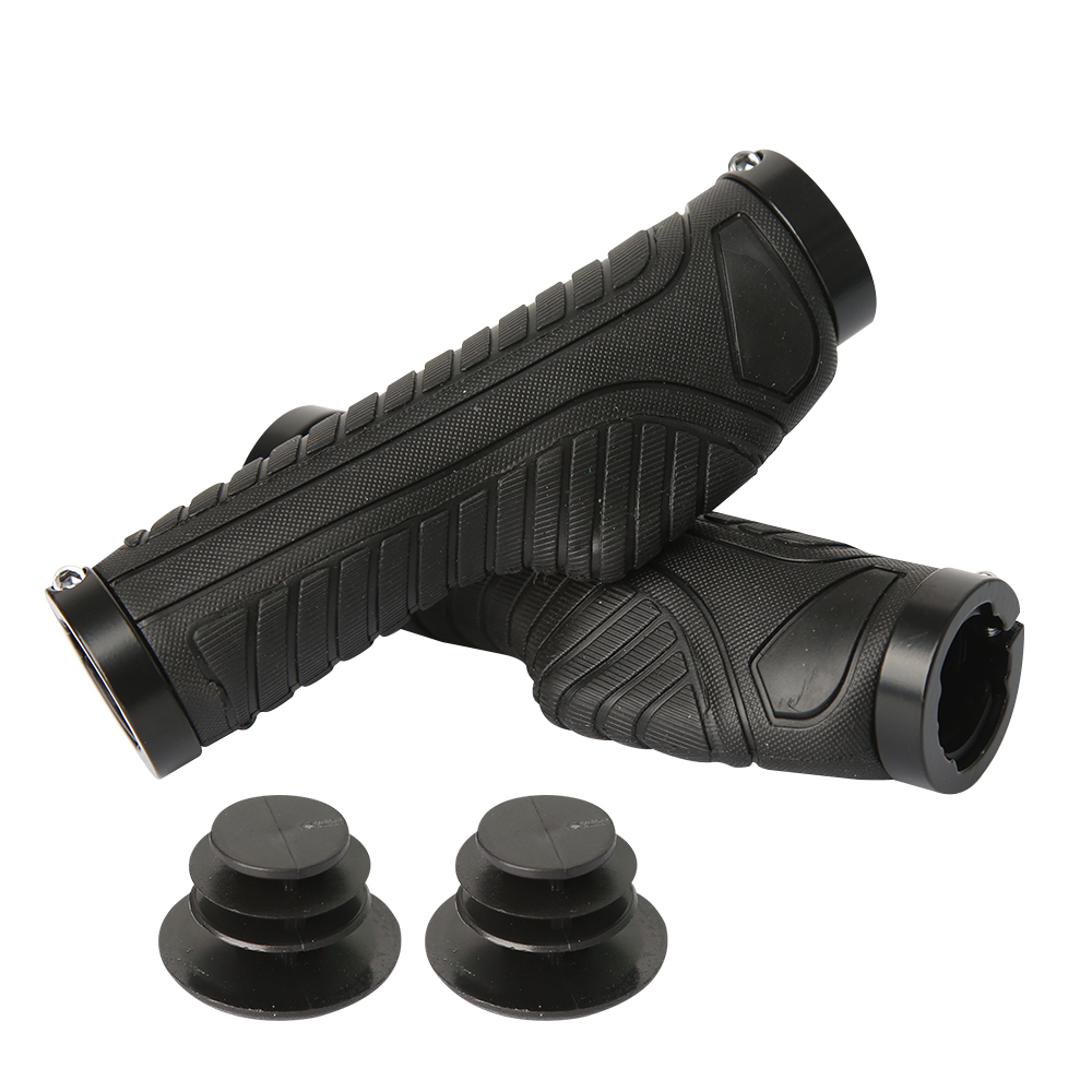 1 Paar Fiets Grips Mountainbike Handvatten Mtb Grip Tpr Rubber Shockproof Anti-Slip Fiets Stuur Grip Fiets Deel accessoires: WHITE