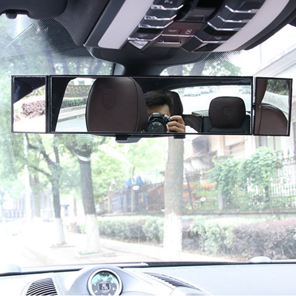 Universal Car Rear View Panoramic Wide Angle Mirror Clip On Interior Safety Rear View Mirror