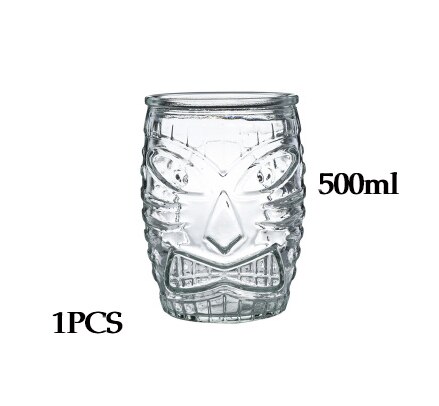 Tiki glasjuice glas cocktail drink glas: 1 st 500ml