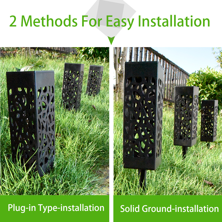 Led Solar Gazon Verlichting Buiten Solar Tuin Decoratie Lamp Waterdicht Voor Tuin Landschap Patio Loopbrug Verlichting