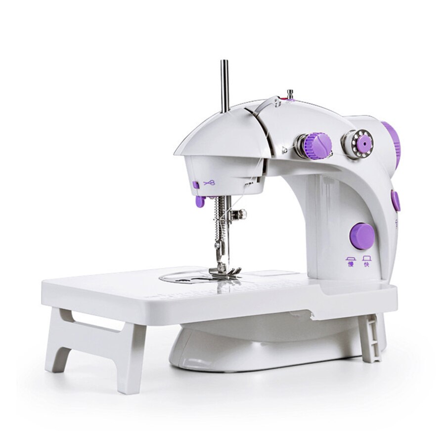 mini Macchina Da Cucire 12 Punti di Sutura per Cucire Uso Domestico EU/Spina DEGLI STATI UNITI Multifunzione Doppia Velocità di Doppio Filo Macchina da Cucire