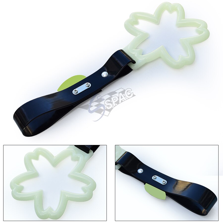 JDM Drift Accessories Tsurikawa Ring Train Bus Car Subway Handle Hand Strap: Glow-Black