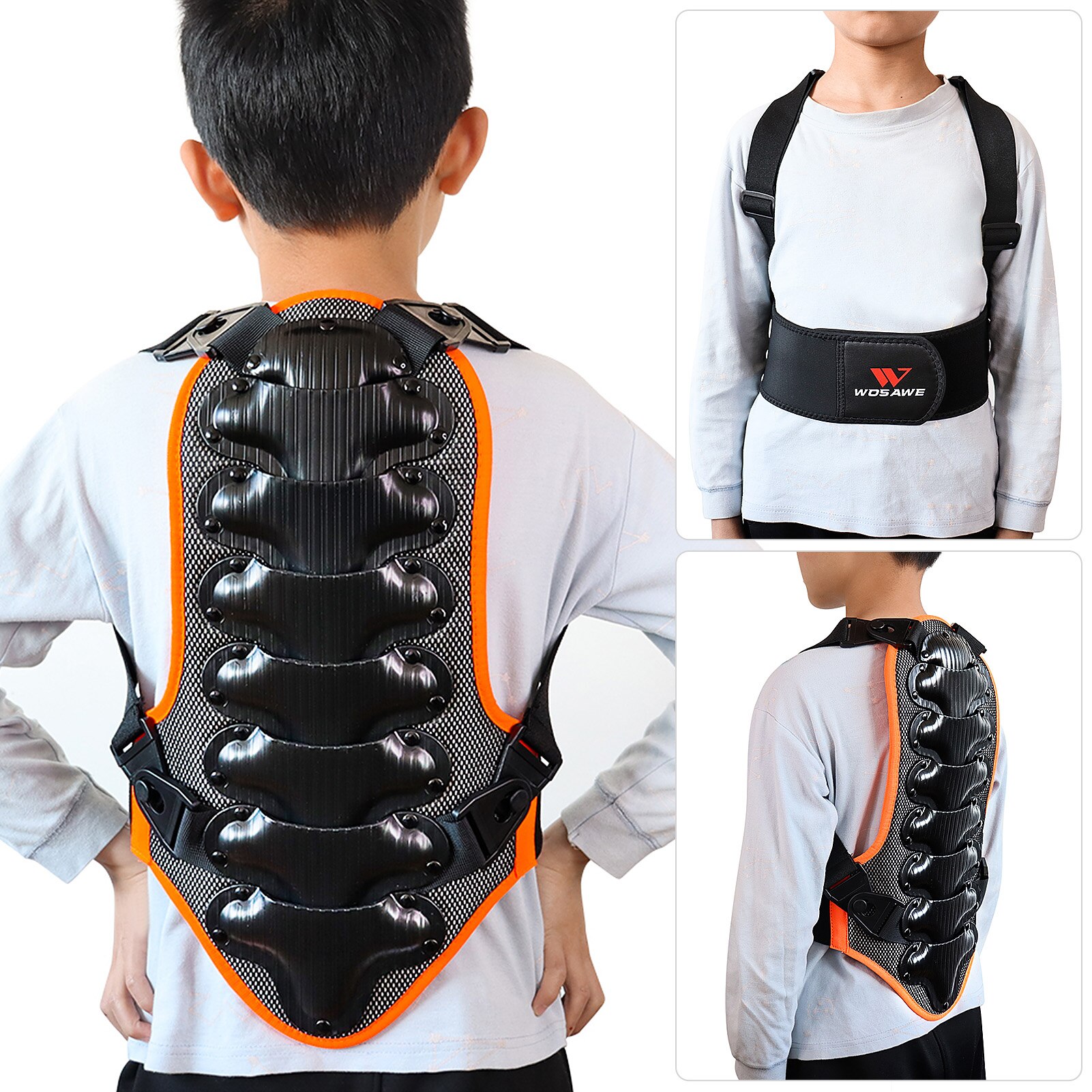 Kids Armor Vest Cycling Back Spine Protector for Bike Riding Cycling Skating Skiing Skateboarding Body Guard