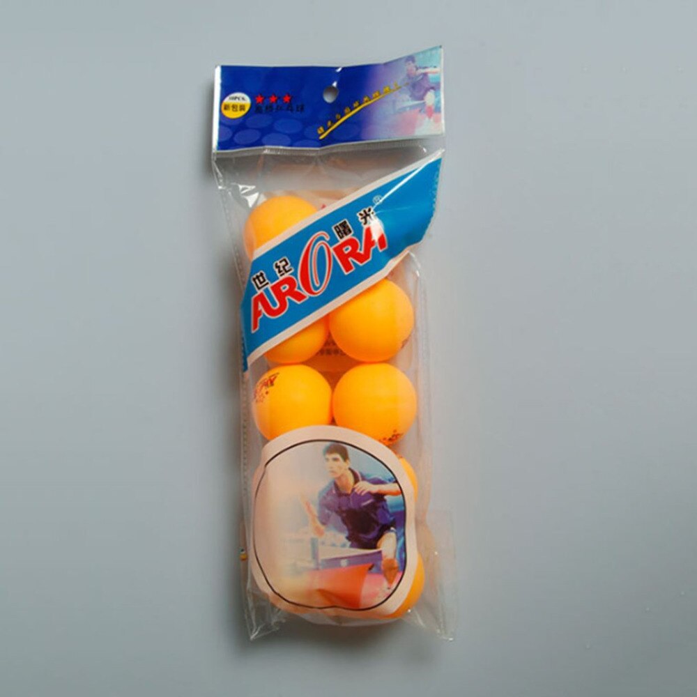 10 Pcs Professionele Praktijk Ping-Pong Bal Tafel Tennisbal In Bulk Concurrentie Wedstrijd Training Apparatuur Geel