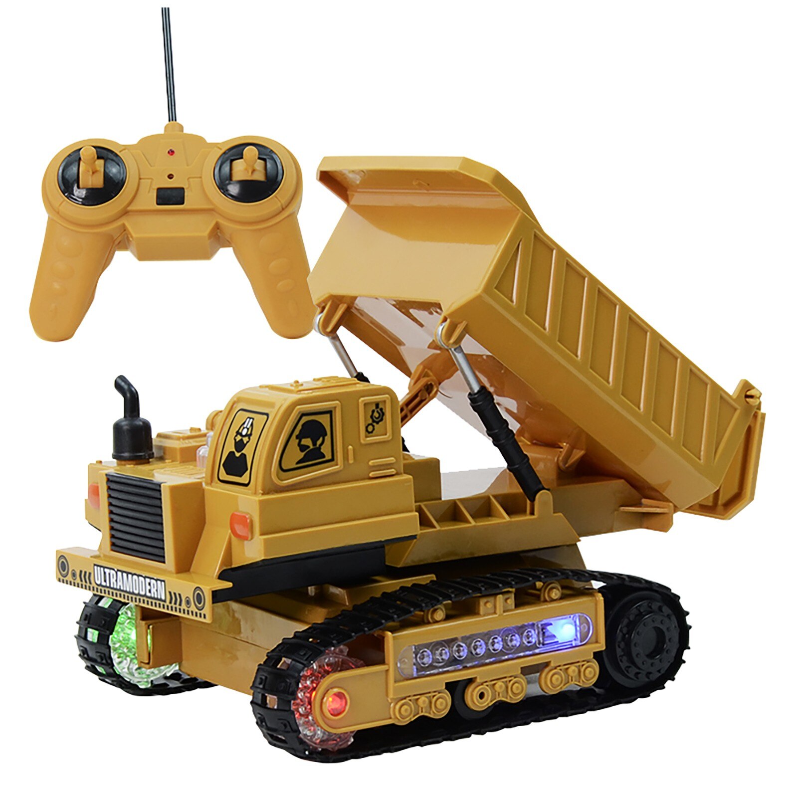 Pelleteuse télécommandée sans fil, véhicules RC 1:24, Construction à chargement frontal, véhicule d'ingénierie télécommandé, voiture jouet pour enfants