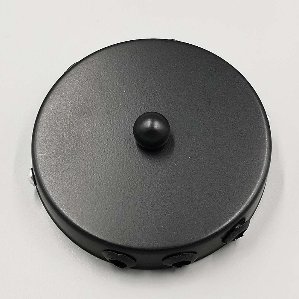 Plafond Lamp Base Side Lood Draad 10Cm Plafond Plaat Ijzeren Hanglamp Bases Verlichting Armatuur Plafond Fittings: Black / 6 holes