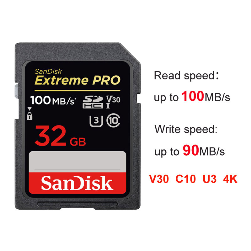 Tarjeta de memoria Digital segura SanDisk, 256GB, 128GB, 64GB, SDXC, 32GB, SDHC, tarjeta de memoria Flash SD para cámara Digital SLR, videocámara: 200 GB