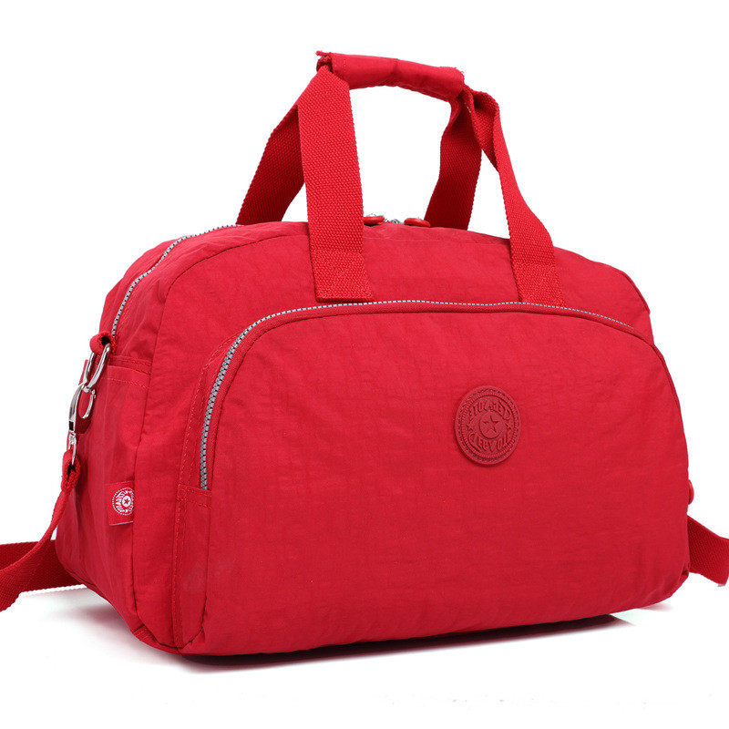 Lässige tragetaschen, nylon-schultertaschen, wochenendtaschen, umhängetaschen für herren, damengepäck, handgepäck, reisetaschen: Rot
