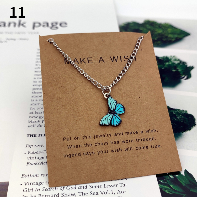 Collares con colgante de mariposa a la para mujer, collar de cadena de clavícula de insecto Multicolor Simple y dulce, accesorios de joyería para: De arma