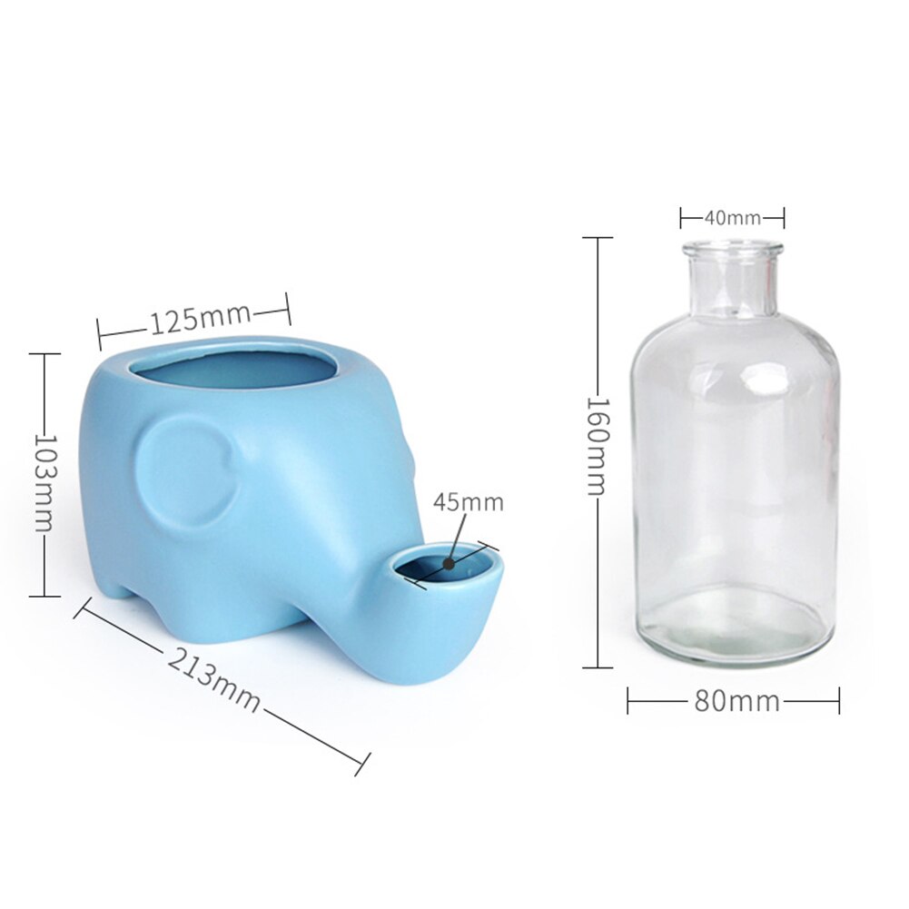 Elephant Shape Pet Cat Kitten No Spill Water Feeder Dispenser Drinking Bowl Cute, Durable, Easy to Use, Automatic Water-Refillin