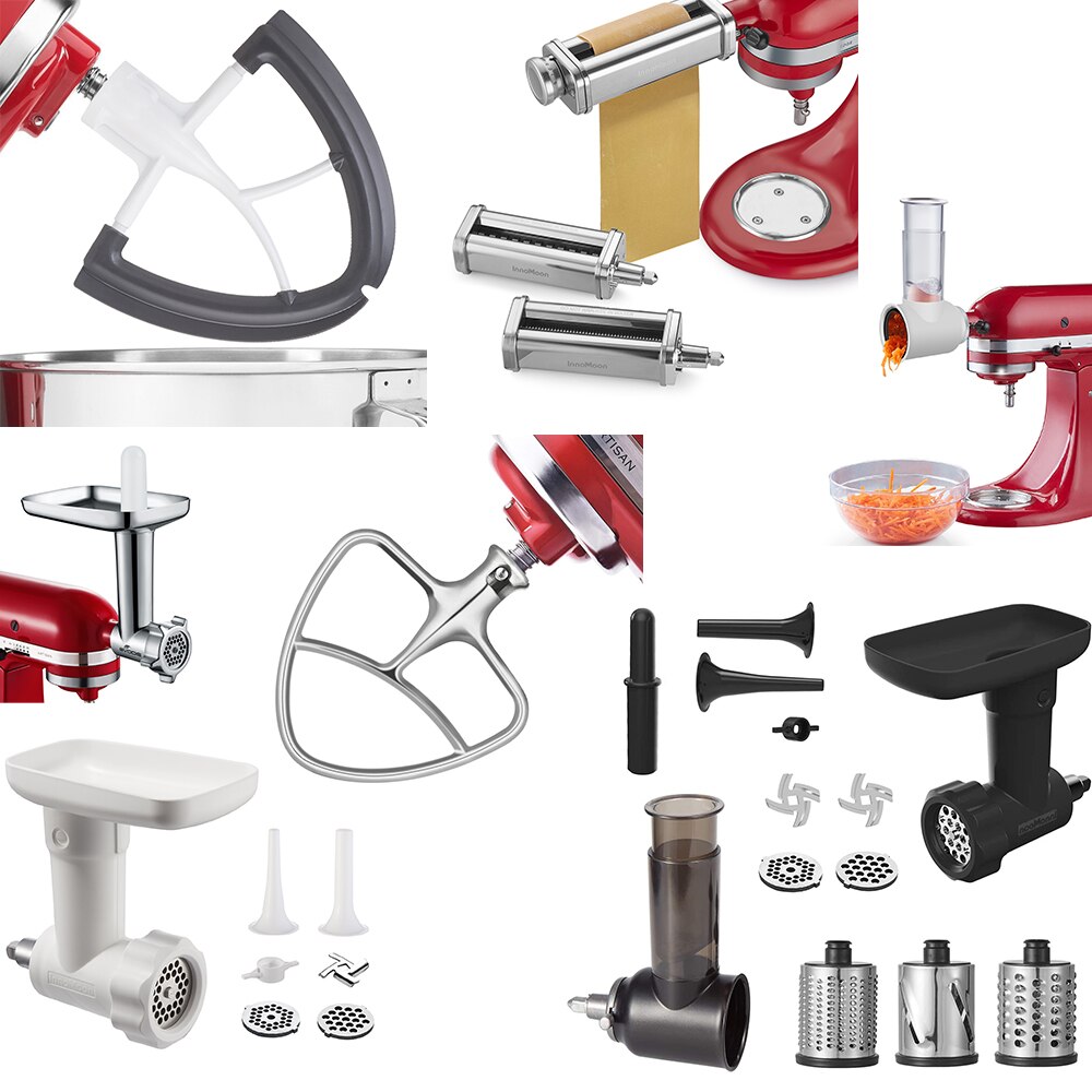 Kitchenaid 8- deler pasta ovn sett tilbehør kjøttkvern, blender tilbehør til kitchenaid stativ miksere sjokolade blanding