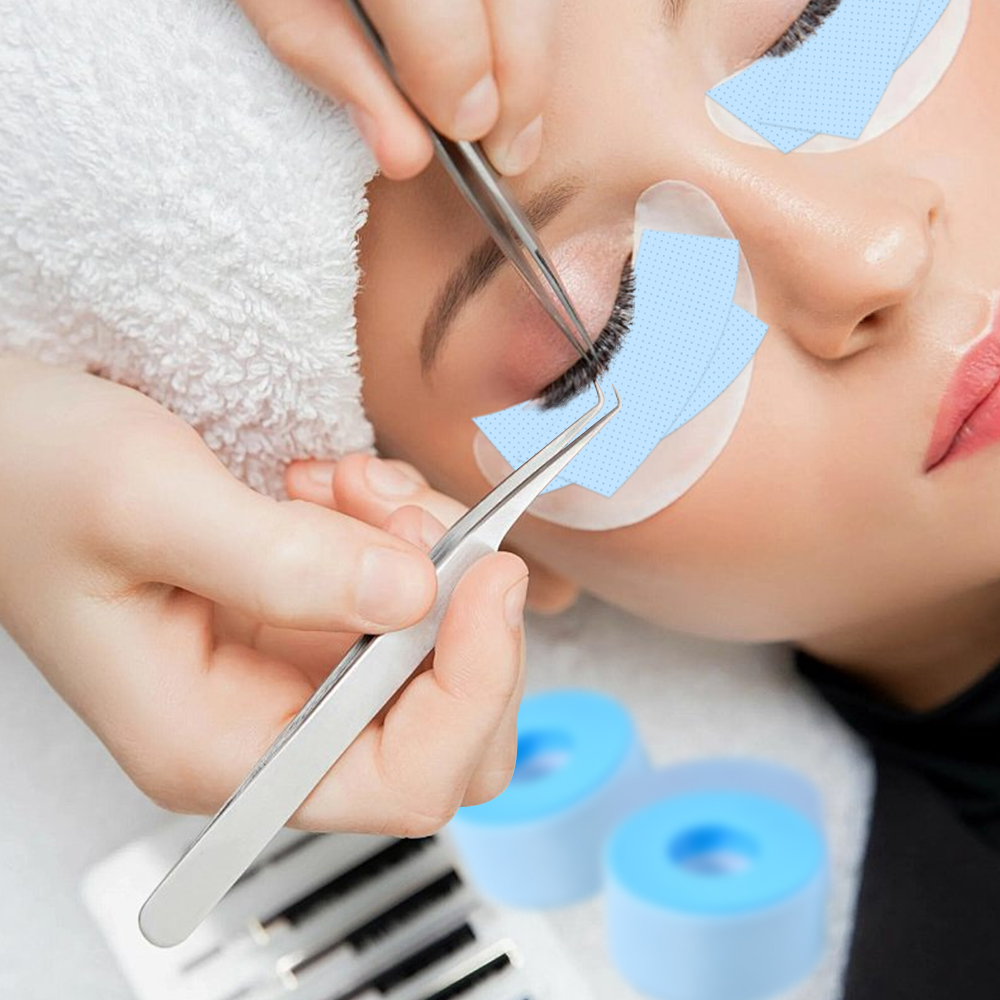 Mikroporenband für Wimpern, Wimpernverlängerungszubehör, Make-up-Werkzeuge, Wimpernbänder, Silikon für unter den Augen, atmungsaktives Wimpernband