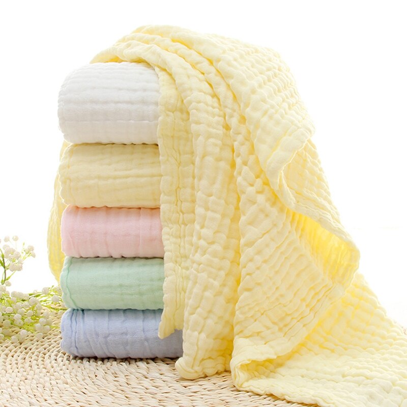 Manta de algodón de 6 capas para recibir al bebé, manta envolvente para niños, colcha para dormir, manta de muselina para bebé