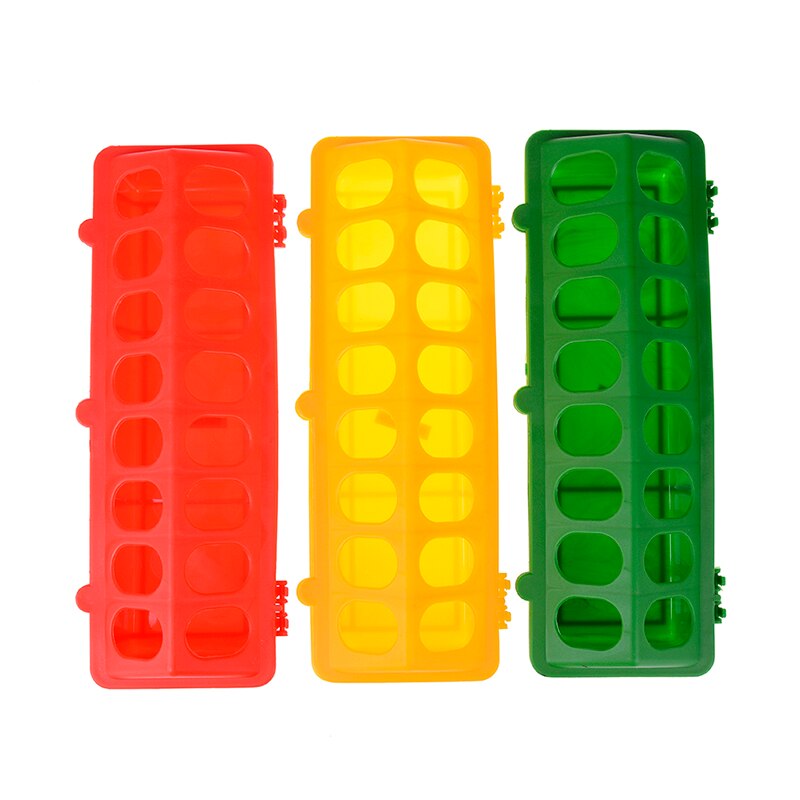 1pc plast fasan foder spand kylling flip-top fjerkræ jorden feeder kylling fjerkræ foder trug kyllingeopdræt værktøj