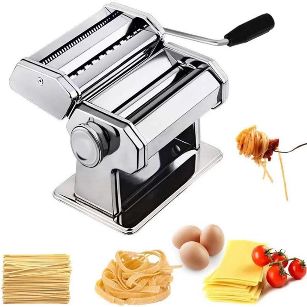 Mini Pasta Maker Machine Hand Crank Pastry Roller Spaghetti Noddle Maker Pasta Cutter For Kitchen Aid Stand Mixer