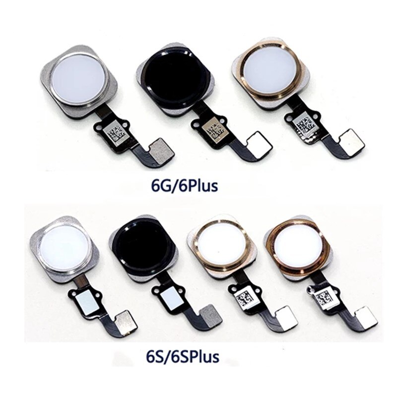 Home button Flex Cable For iphone 6 G6 /6P/ 6S/6S plus return button key Touch ID Sensor Home Button Key Ribbon Assembly