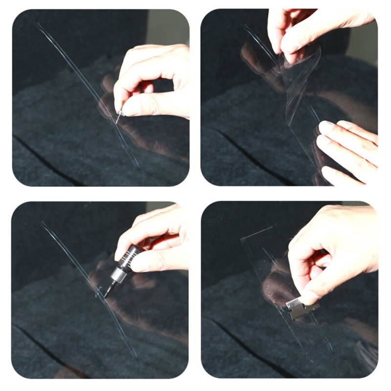 DIY samochód Windshield naprawa zestaw szkło szyba przednia przywrócić naprawa narzędzia ustawić duża żeton pękać naprawa samochód automatyczny płyn zestaw