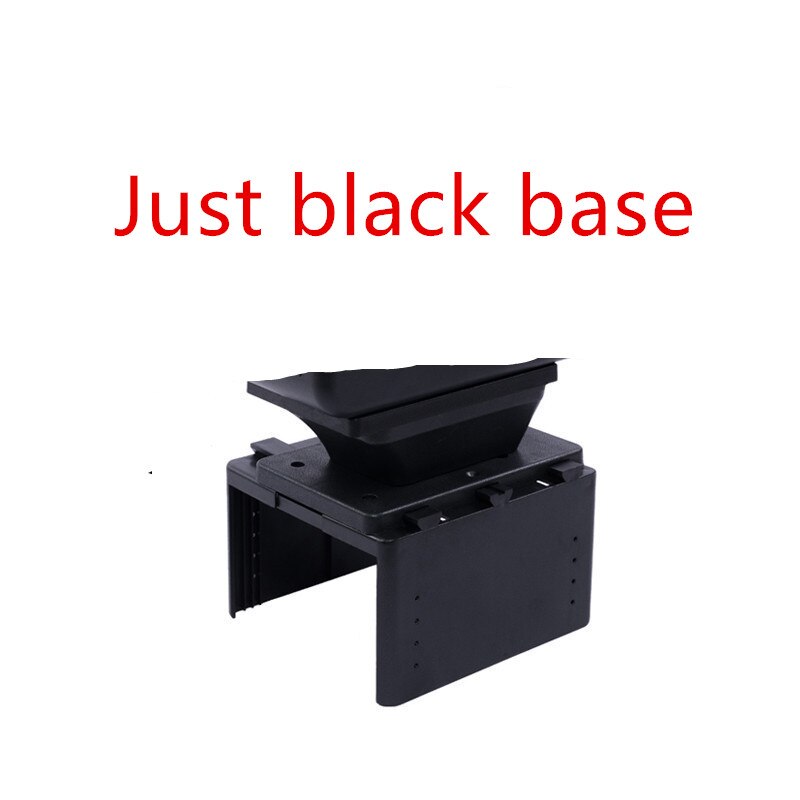 for RENAULT CLIO II Armrest Box car leather arm rest car-styling center console decoration automobile interior: Black base only
