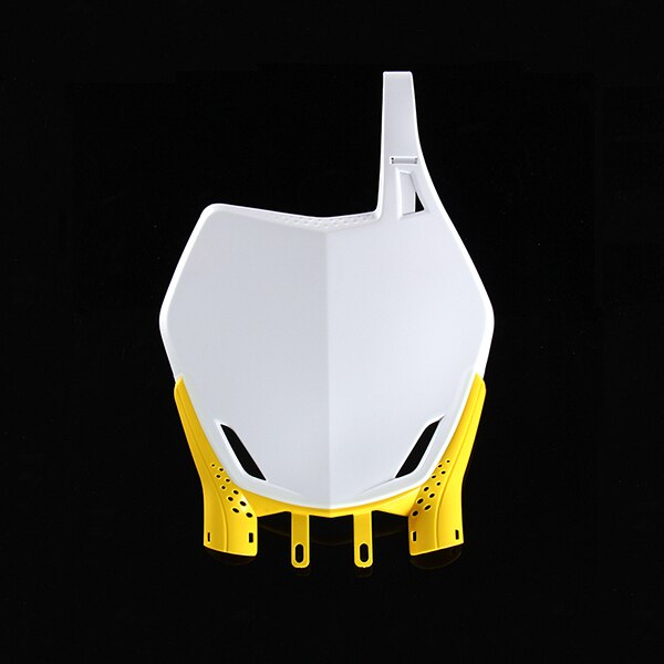 Merke universal front nummerplateholder dobbel farge for - crf yzf wrf kxf klx motorsykkel pit dirt bike motocross: Gul