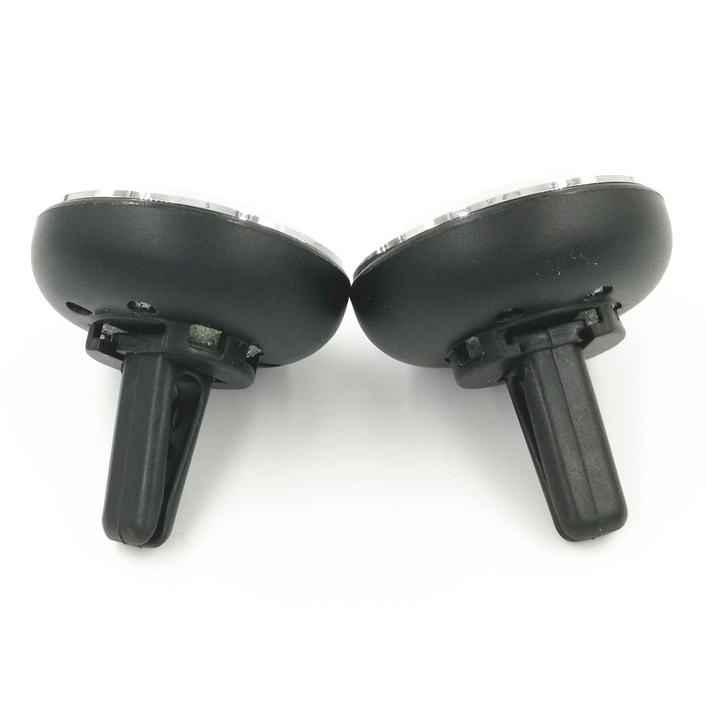 Paar Auto Thermometer Voertuig Tijd Klok Met Lichtgevende Functie Auto Elektrische Horloge Automotive Anti Hoge Lage Temperatur Blauw