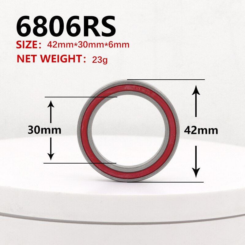 Bicycle Bottom Brackets Ceramic Bearing Repair and Replace PF30 BB30 BB79 BSA24 6805RS 6806RS 6706RS BB92 Bike Parts BB 24mm30mm: 6806RSRed