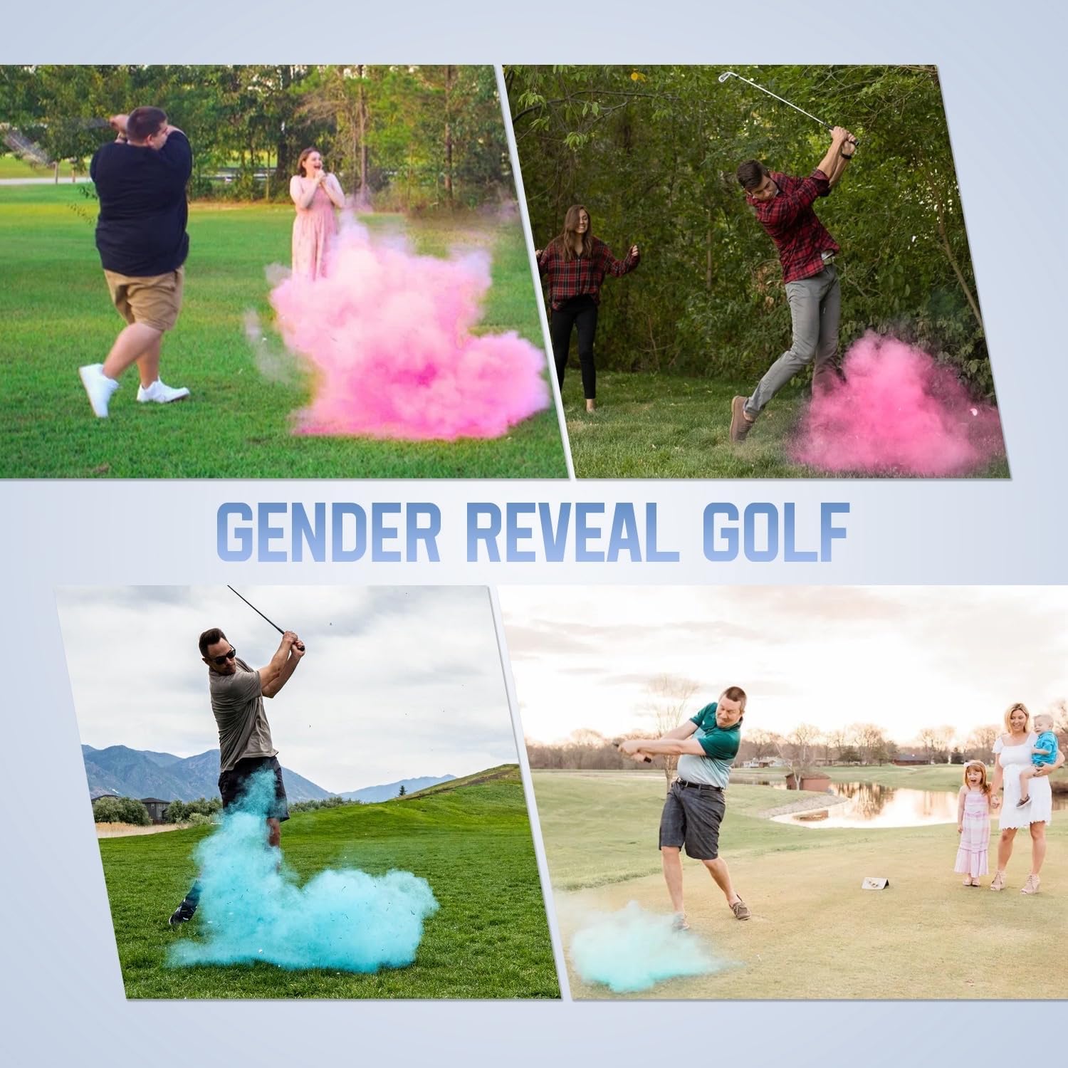 Gender Reveal Golf Exploding Golf Ball Girl or Boy Baby Shower Reveal Birthday Party Supplies Exploding Powder Biodegradable