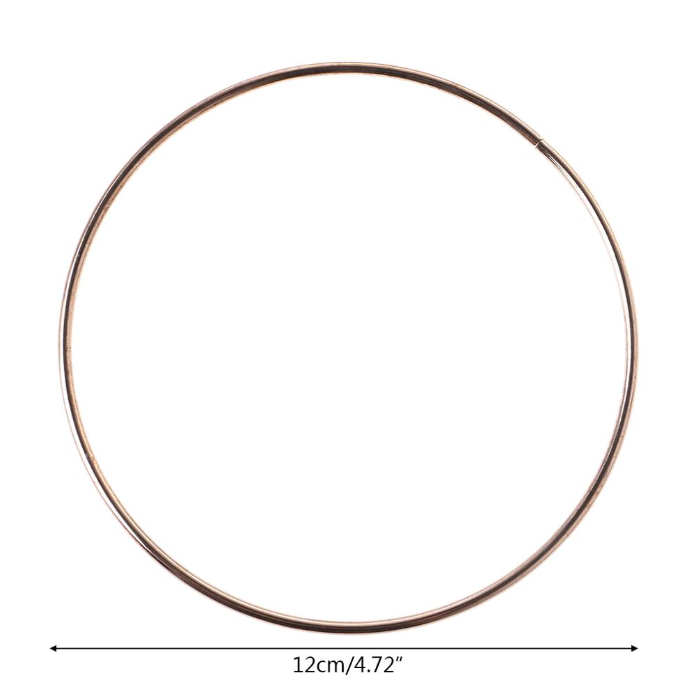 3,5-19cm Metall Traum Fänger Dreamcatcher Ring Macrame Handwerk Band Gold DIY Zubehör 10 Szies Neue: 12cm