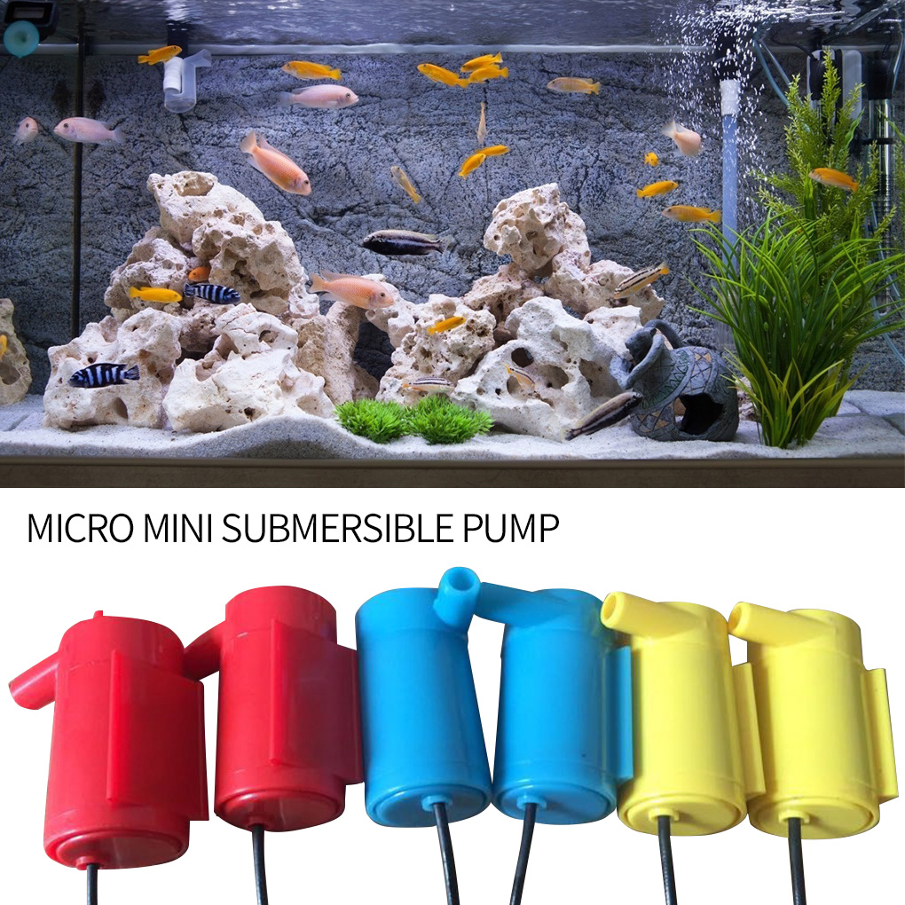 Submerged Pump USB Mini Aquarium Suction Pump Plastic Mute Submersible Water Fountain