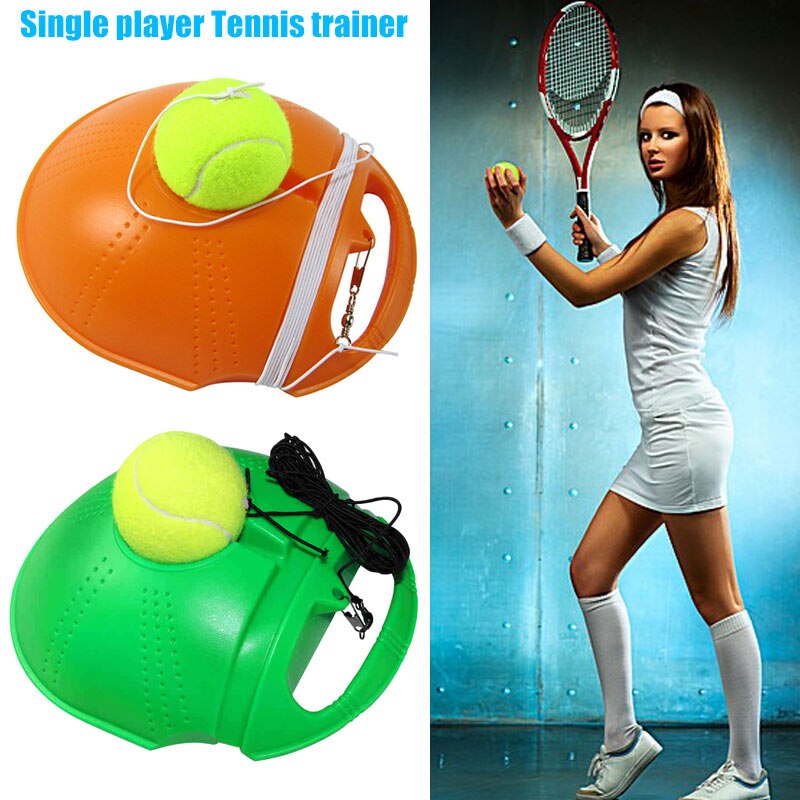 Singles Tennis Trainer Self-study Training Rebound Balls Baseboard Tools