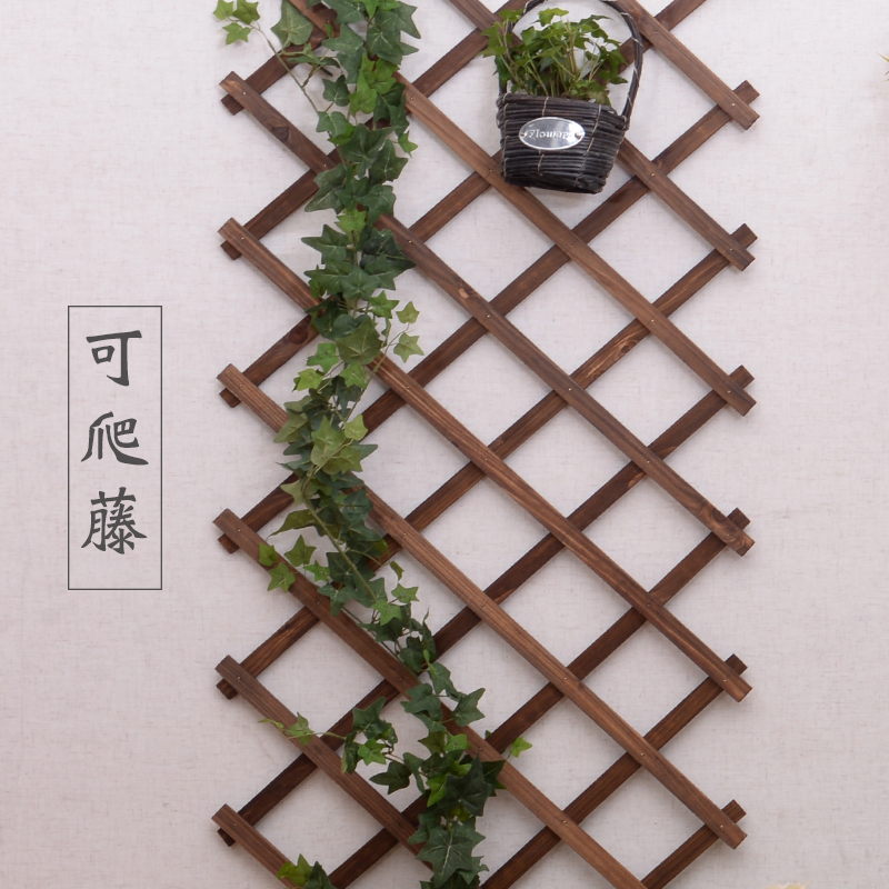 Support de vigne à plantes, support de fleurs en bois suspendu, support de fleurs mural de balcon, décoration de clôture en bois Anti-corrosion