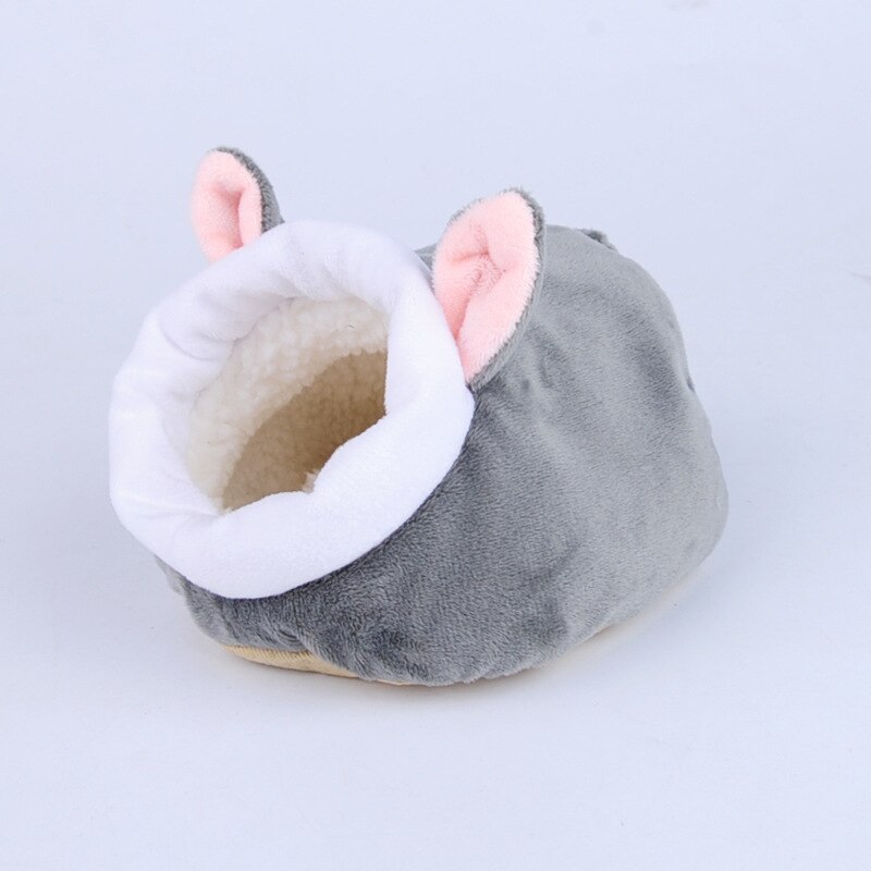 Pet Cage for Hamster House Guinea Pig Accessories Cotton House Small Animal Nest Winter Warm For Rodent/Guinea Pig/Rat/Hedgehog: Gray