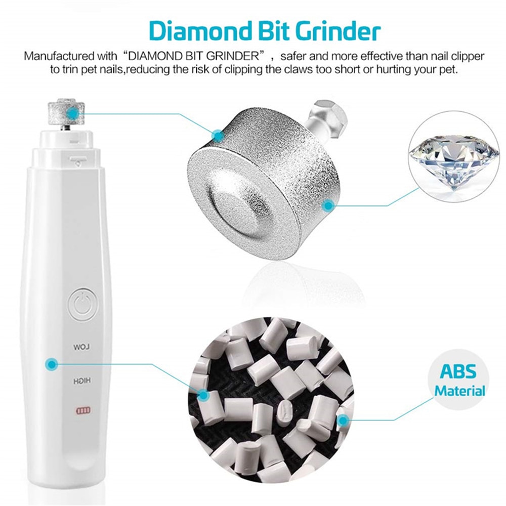 Electric Dog Nail Clippers For Large Breed Dogs Claw Care Smoothing Painless Safety Trimmer Cutter Pet Cat Nail Grinder 5