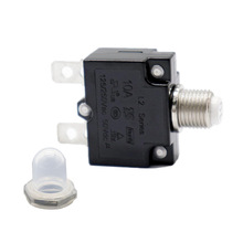 10A interruptor de circuito Protector de sobrecarga fusible rearmable AC 125/250V madera eléctrica