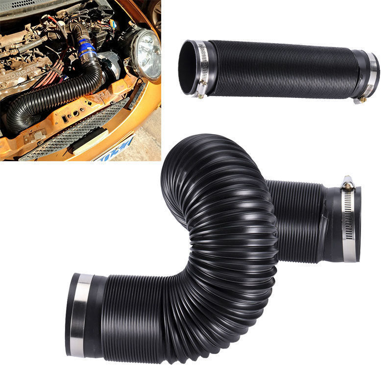 Universal 76mm Intake Pipe Duct Cold Intake Car Set Flexible Turbine Air Intake Manifold Hose Turbocharger Intake