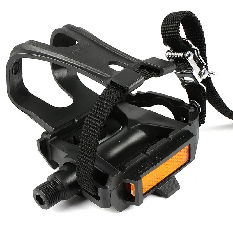 Pedały rowerowe z klipsami i paskami na kolarstwo na świeżym powietrzu i wewnątrz stacjonarne wrzeciono rowerowe rowerowe uniwersalne pedały