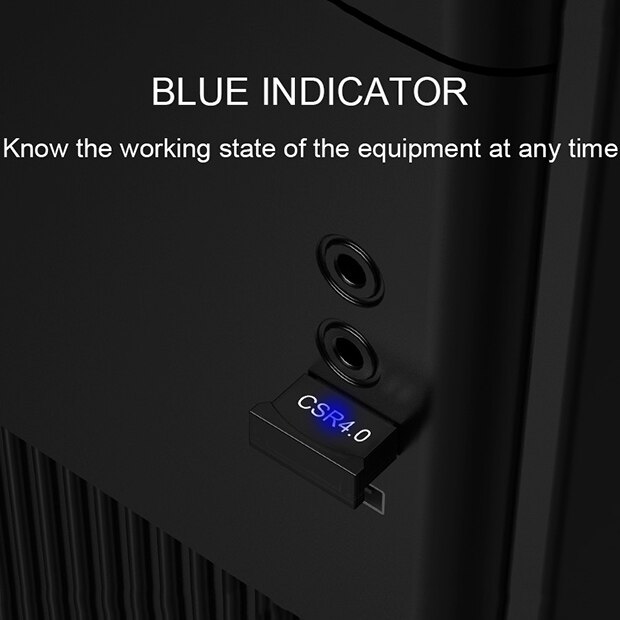 Mini USB Bluetooth CSR 4.0 Dongle o Receiver Wireless Adapter for PC TV Computer Laptop Supports Windows 10/8/7/XP