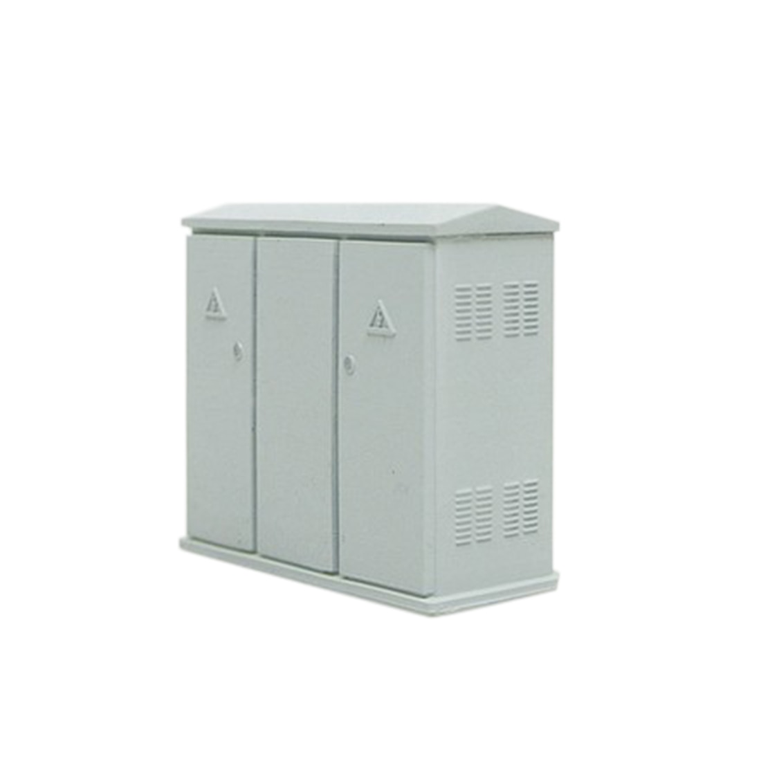 1:87 HO Scale Sand Table Train Model Two-Door Distribution Box Railway Resin Distribution Box - Grey/Light Grey: 3