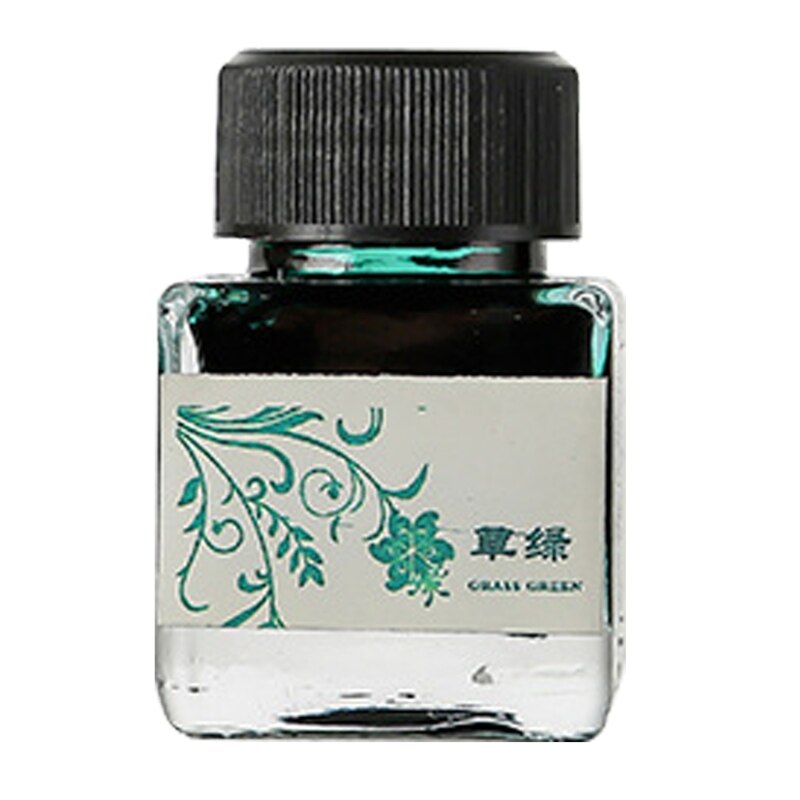 25ml Bottled Glass Smooth Writing Fountain Pen Ink Refill School Student Stationery Office Supplies,11 Colors for Choices