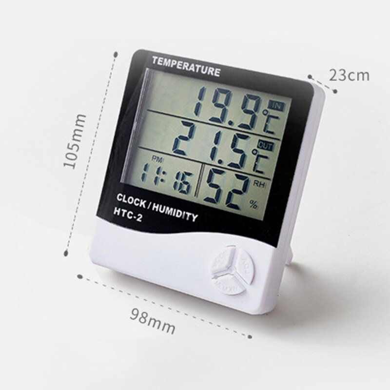 Weather station with outdoor sensor thermometer hygrometer humidity temperature