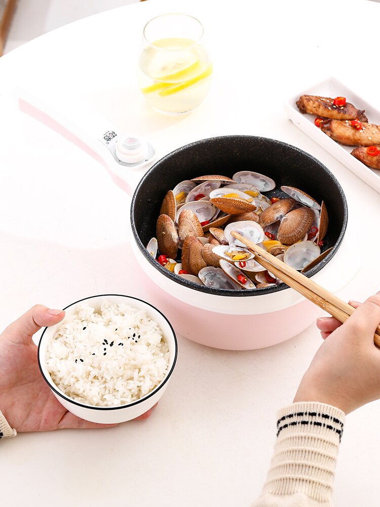 220V Mini Household Electric Automatic Pot Multifunctional Electric Cooking Machine Multi Frying Cooker EU/AU/UK/US